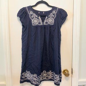 Navy Bohemian Dress